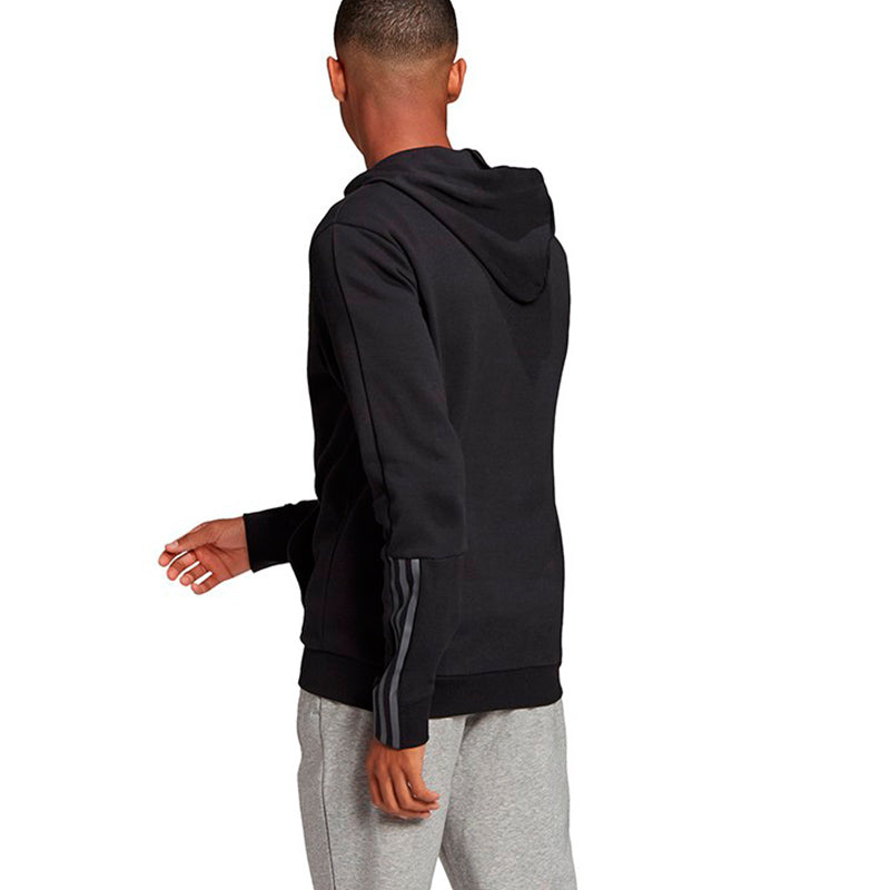 adidas Doubleknit Cut 3-Stripes Full-Zip Hoodie 'Black' GP8603