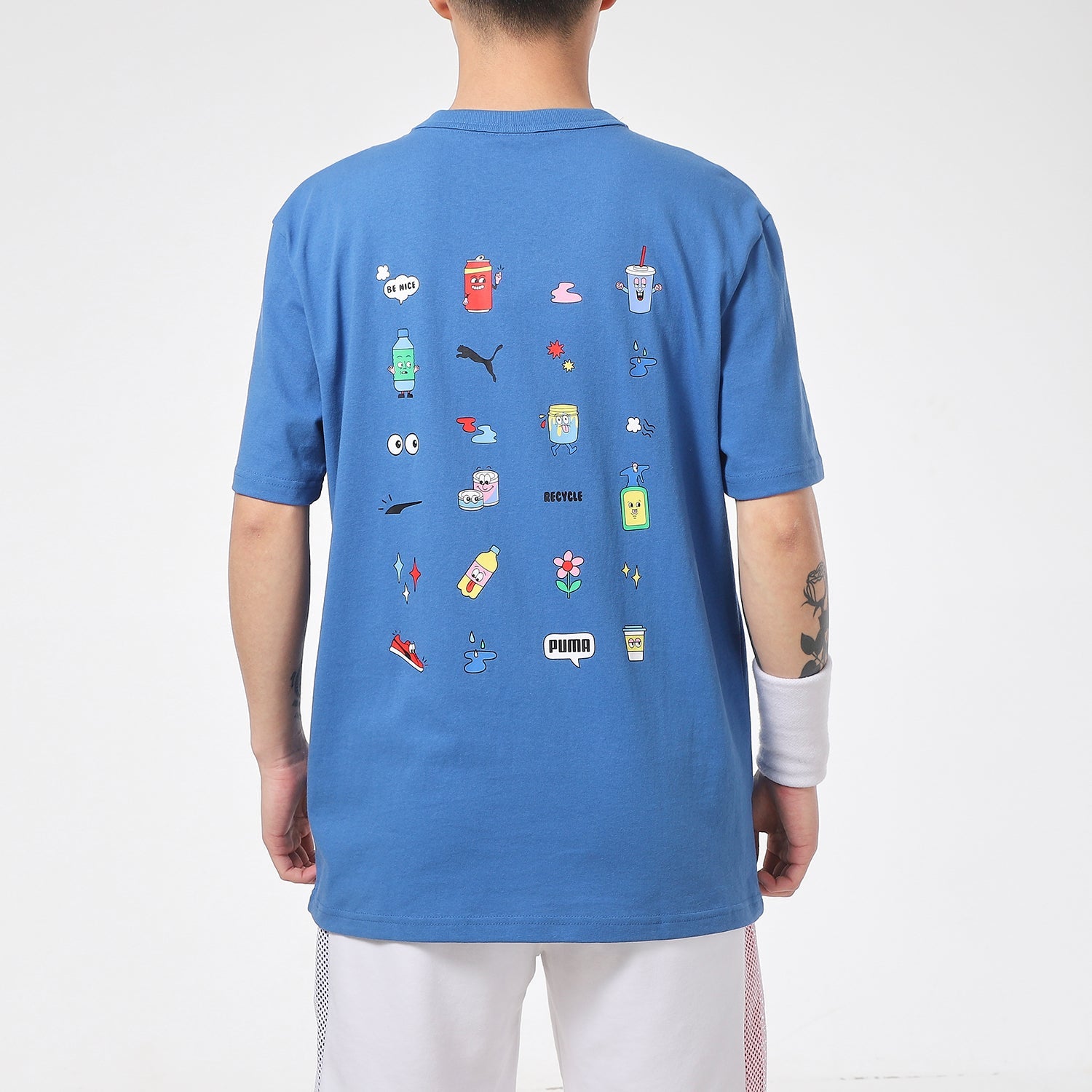 PUMA Downtown Graphic T-Shirt 'Blue' 531335-13