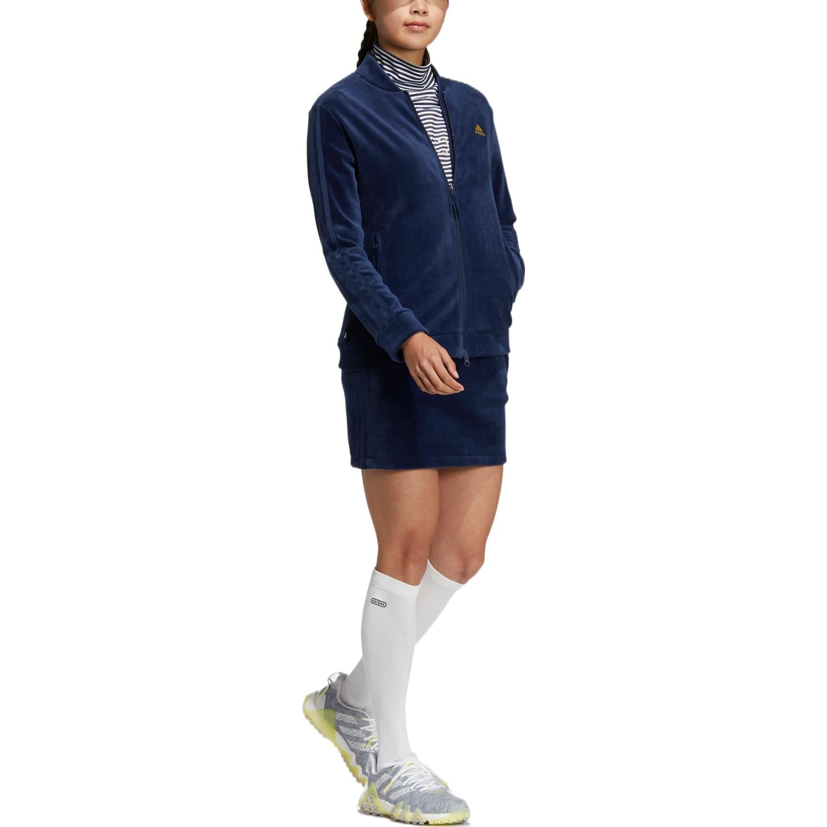 (WMNS) adidas 3-Stripe Two-Piece Long Sleeve Suit Asia Sizing 'Navy' HG8262