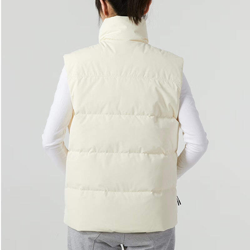Under Armour Solid Color Stand-Up Collar Sports Down Vest 'White Black' 23600803-101