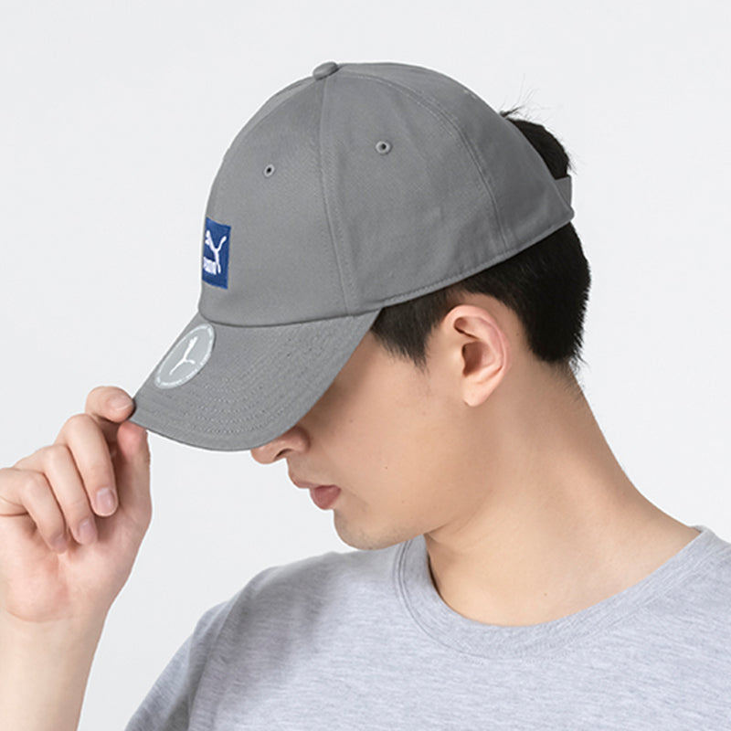 PUMA Logo Cap 'Grey Blue White' 024351-01
