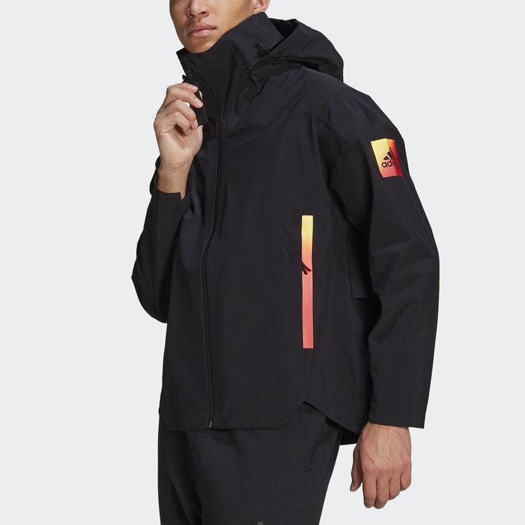 adidas Myshelter RR Outdoor Sports Hooded Jacket Black GT0352