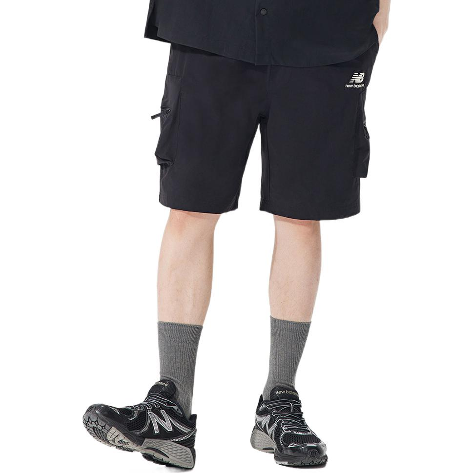 New Balance Lifestyle Cargo Shorts Asia Sizing 'Black' AMS22357-BK