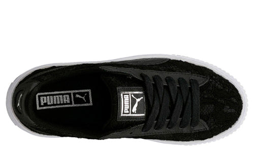 (WMNS) PUMA Basket Platform FO 'Black' 364091-02
