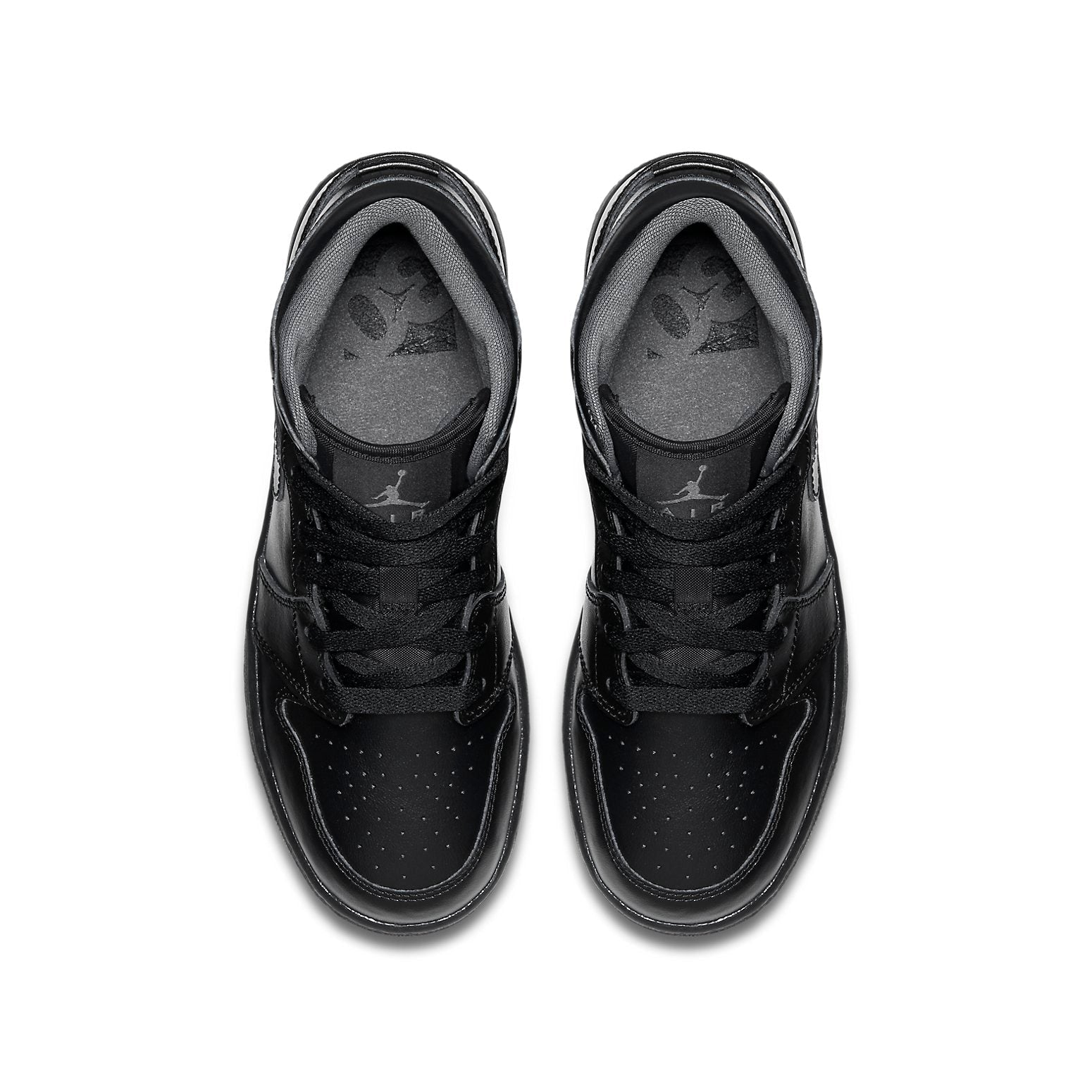 (GS) Air Jordan 1 Retro Mid 'Black Dark Grey Outsole' 554725-021