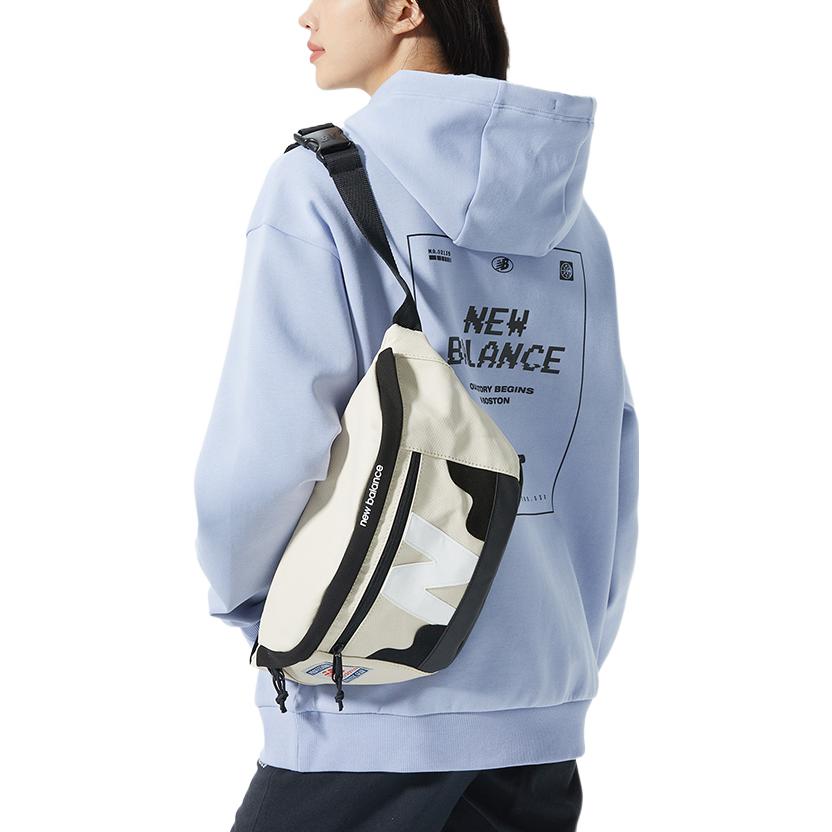 New Balance Logo Printing Sports Pullover Couple Style Blue 5CC18043-DV