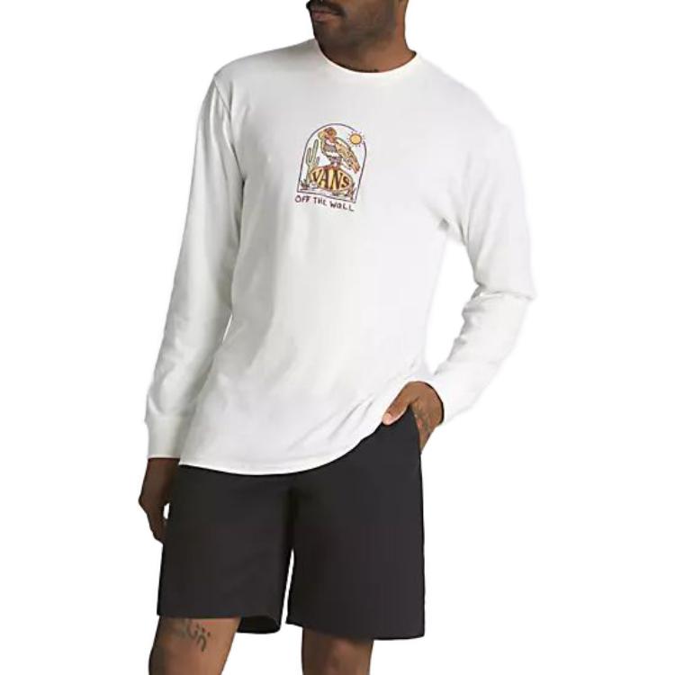 Vans Deserted Long Sleeve T-Shirt 'Marshmallow' VN000F46FS8