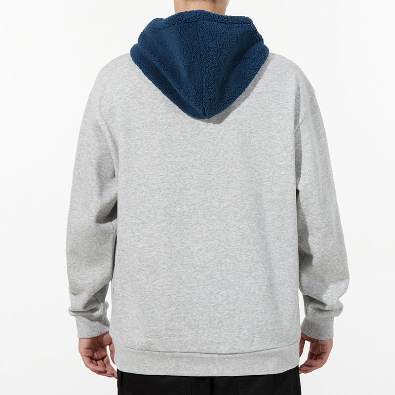 PUMA Long Sleeved Pullover Hoodie 'Grey Navy' 534939-04