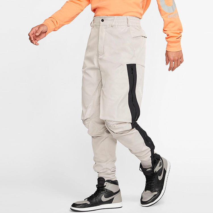 Air Jordan 23 Engineere Basketball Athleisure Casual Sports Long Pants Gray White CD8142-210