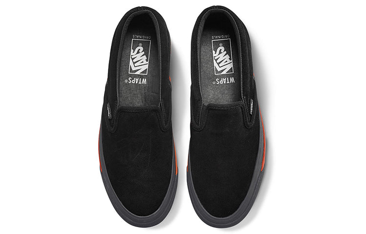 Vans WTAPS x Og Classic Slip-On Lx 'Black Red' VN0A45JK20E