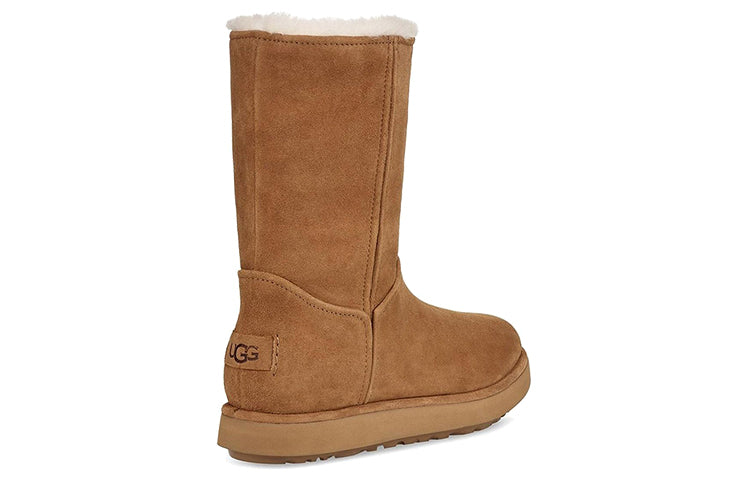 (WMNS) UGG Classic Short Blvd Snow Boots Brown 1108146-BUN