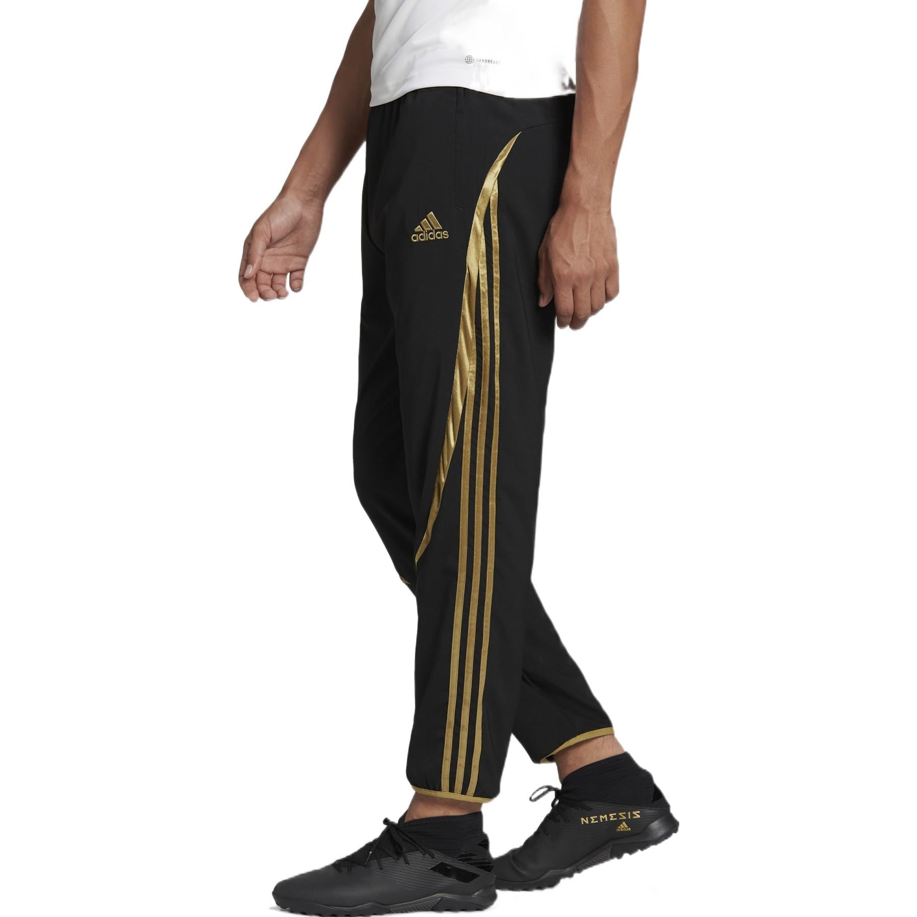 Men's adidas Stripe Logo Bundle Feet Soccer/Football Sports Pants/Trousers/Joggers 21-22 Season Arsenal Black HA5261