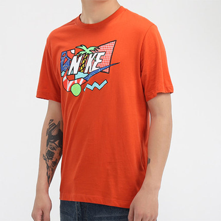 Nike sportswear Short Sleeve Men's Orange CW0427-861