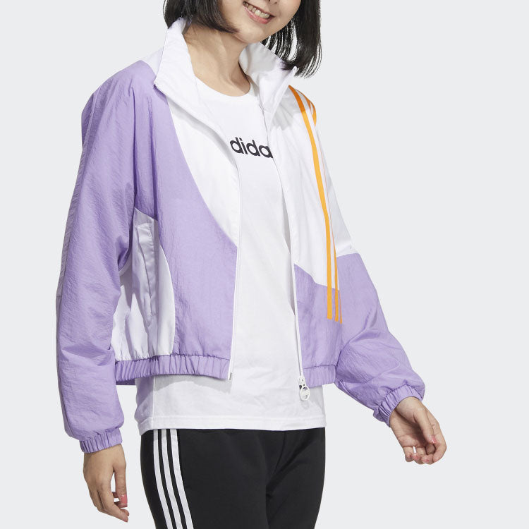 (WMNS) adidas Neo APR TT Jackets 'Purple White' HM9911