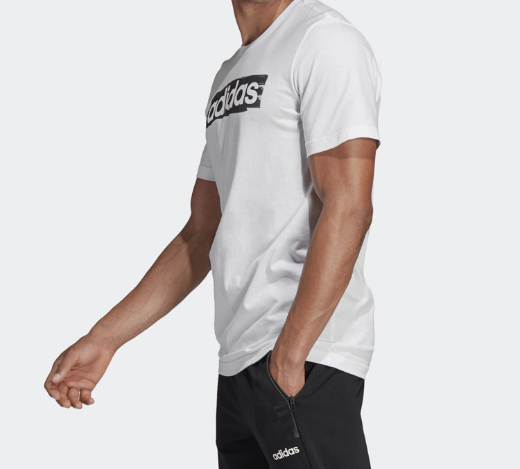 adidas Alphabet Logo Sports Short Sleeve White DV3050
