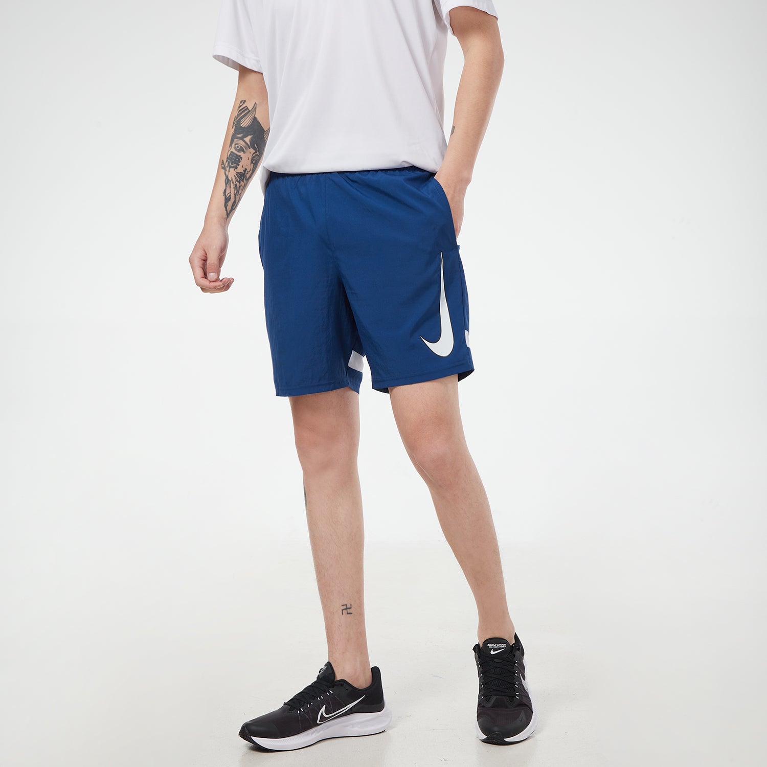 Nike Casual Sports Breathable Training Shorts Blue CV1468-490