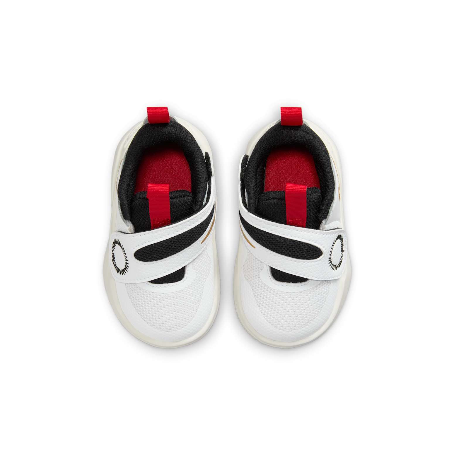 (TD) Nike Team Hustle D 11 'White Metallic Gold University Red Black' DV8995-104