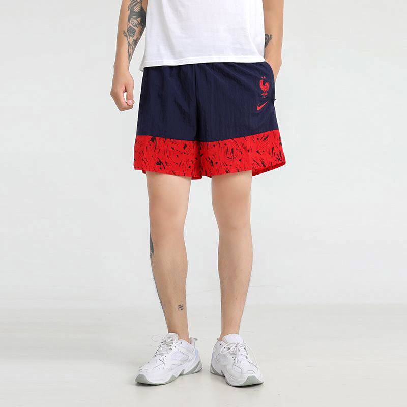 Nike Casual Running Sports Shorts Blue Red CI8474-498