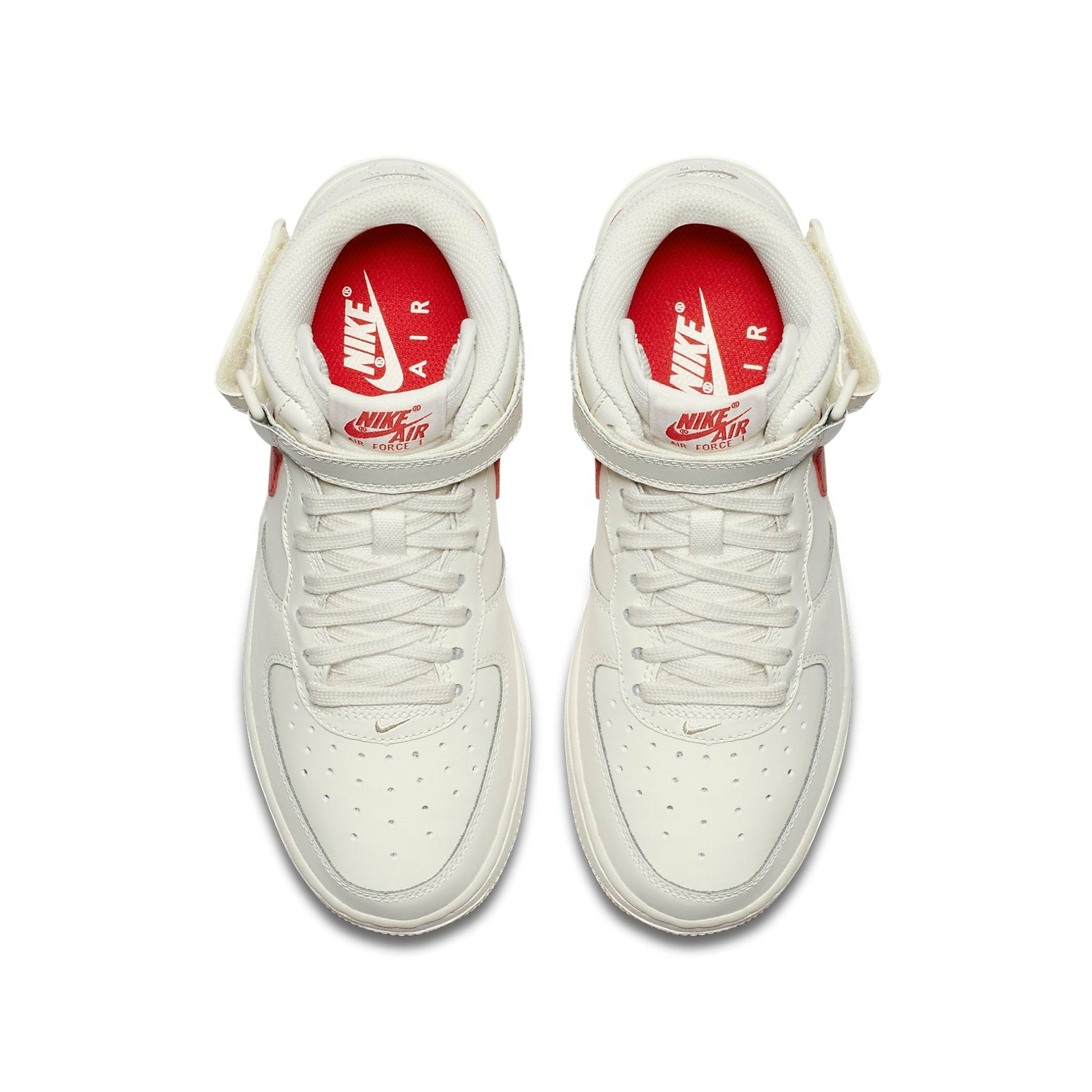 (GS) Nike Air Force 1 Mid 'White Red' 314195-126