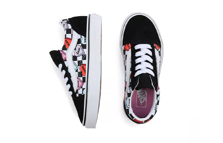 Vans Youth Candy Hearts Old Skool 'Black White' VN0A5EE6ABY