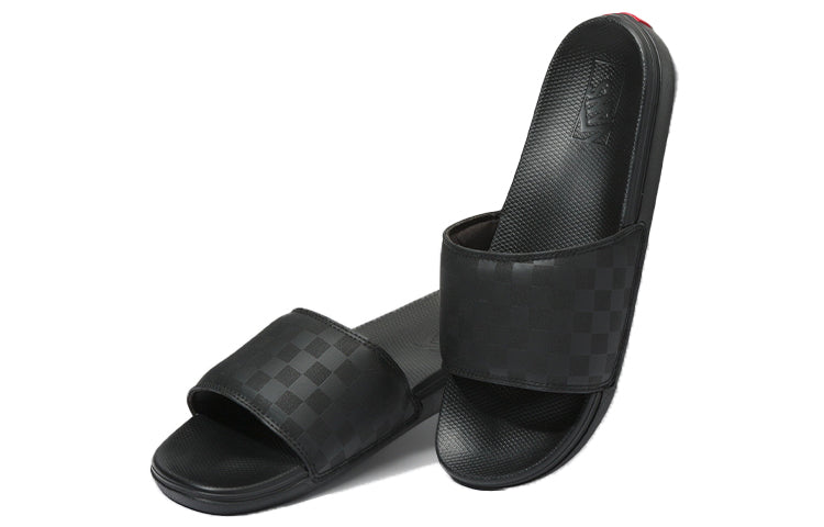 Vans La Costa Slide-On Checkboard Sneakers Black VN0A5HF5276