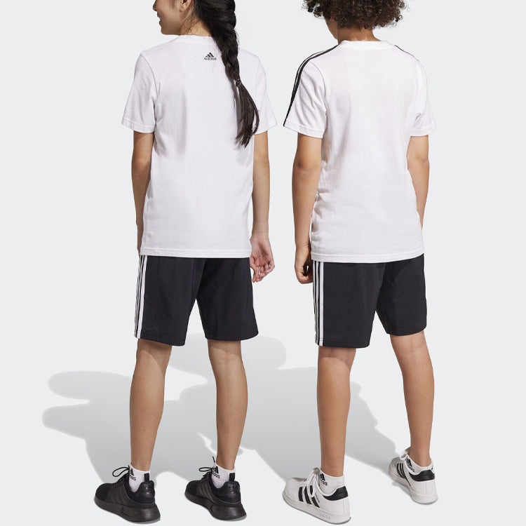 (GS) adidas Black Essentials 3-Stripes Woven Shorts 'Black' HR6332