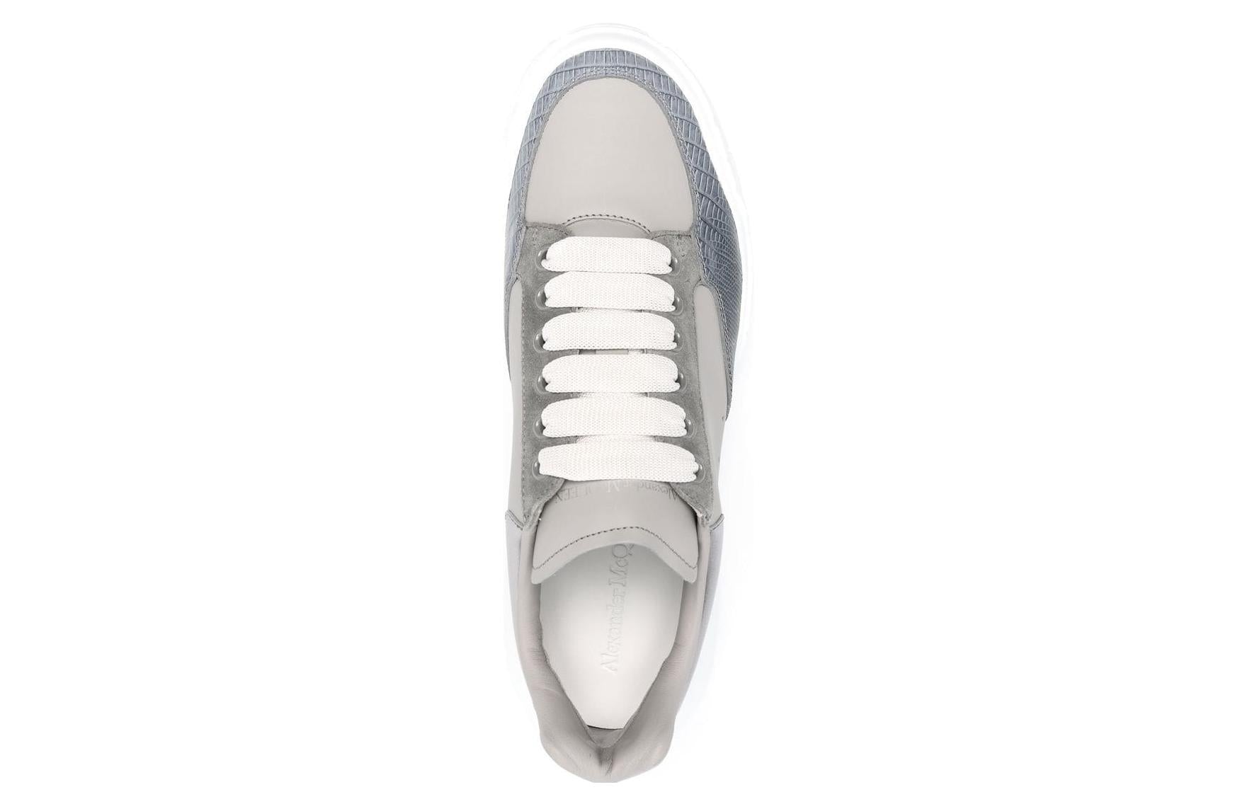 Alexander McQueen Court Trainer 'Grey Silver Navy White' 711132WIAAB1820