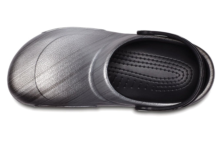 Crocs Bistro Graphic Clogs 'Silver Black' 204044-041