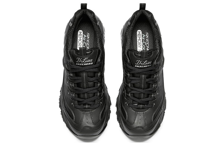 (WMNS) Skechers D'lites 'Fresh Start - Pure Black' 11931-BBK