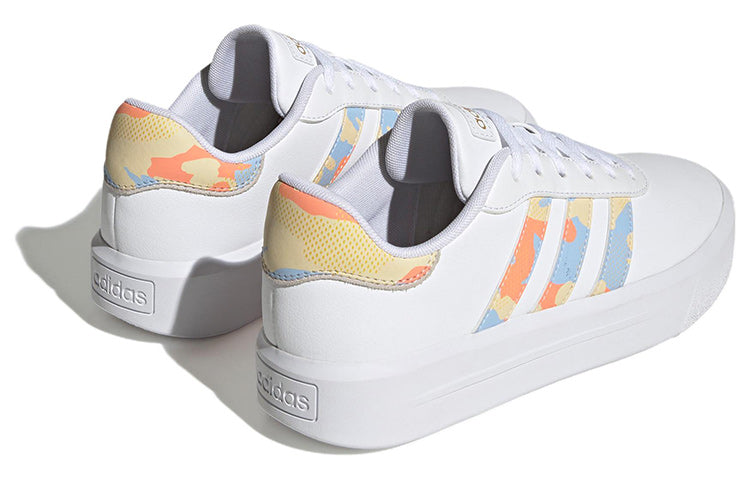 (WMNS) adidas neo Court Platform 'White Blue Orange' H06298