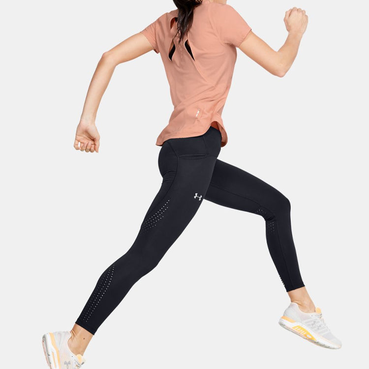 (WMNS) Under Armour UA Qualifier Running Sports Short Sleeve Pink 1353465-689