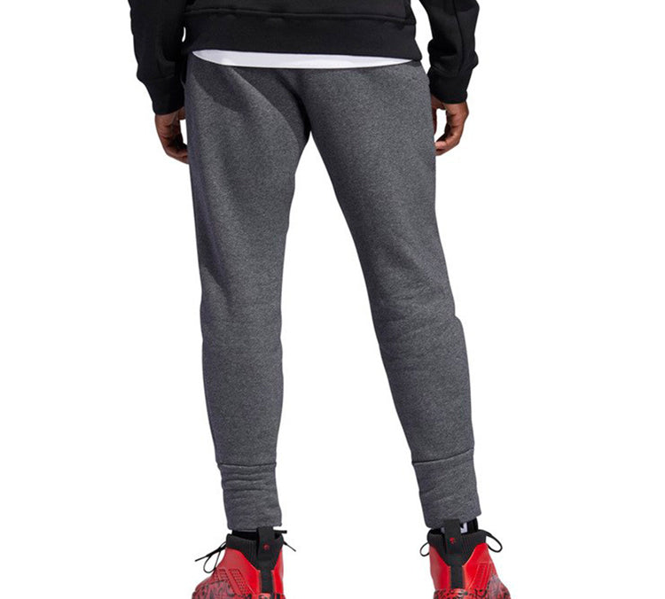 adidas Pant Basketball Drawstring Sports Long Pants Black DU6274