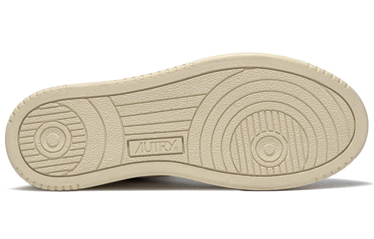 (WMNS) AUTRY Medalist Mid Leather and Suede 'White' AUMW-GS04