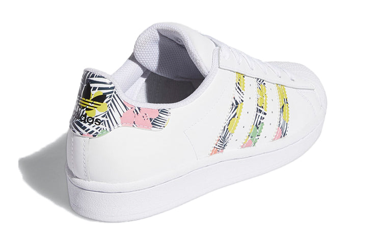 (GS) adidas originals Superstar J 'White Pink' FX7400
