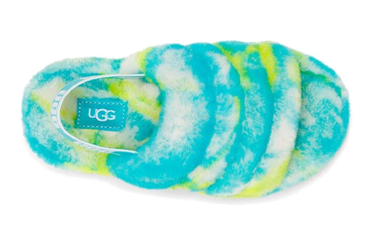 (PS) UGG Fluff Yeah Clog Slipper 'Oasis Blue Sulphur' 1123636K-OBSL