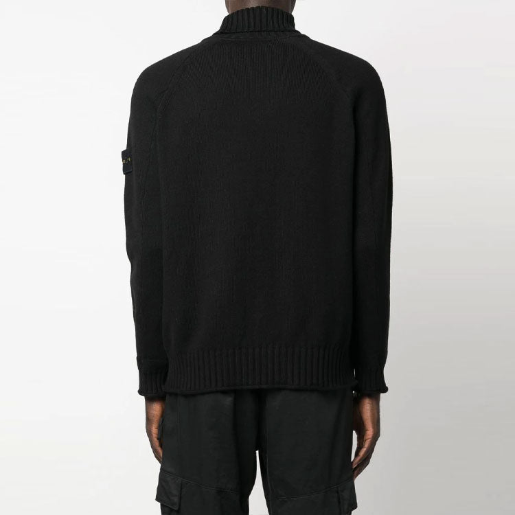 STONE ISLAND Turtleneck Sweater 'Black' 7715505A2-V0029