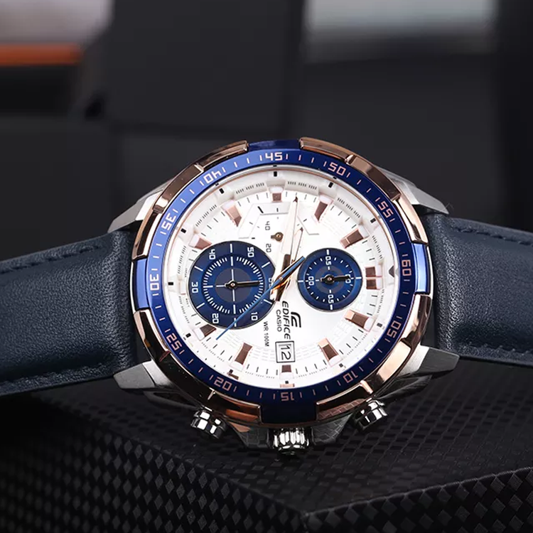 CASIO EDIFICE Waterproof Sports Shockproof Mens Blue Analog EFR-539L-7C