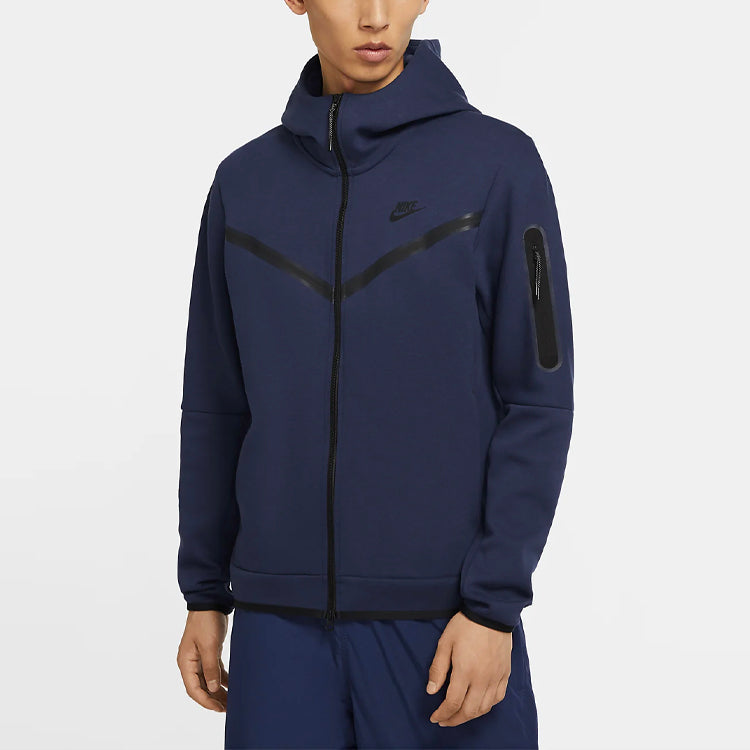 Nike Casual Sports Breathable Zipper Hooded Jacket Blue CU4489-410