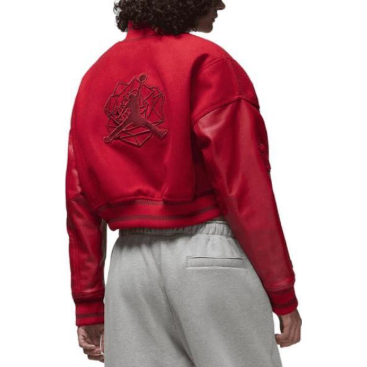 (WMNS) Air Jordan x Teyana Taylor Varsity Jacket 'Red' FB2642-687