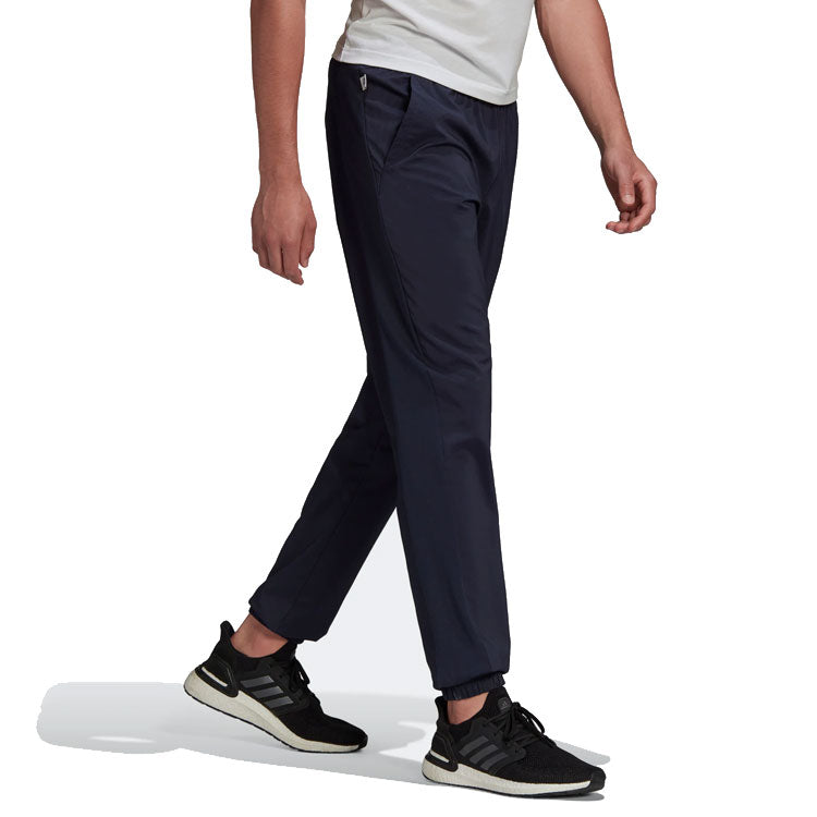 Men's adidas Training Series Solid Color Logo Printing Bundle Feet Casual Sports Pants/Trousers/Joggers Black HB6569