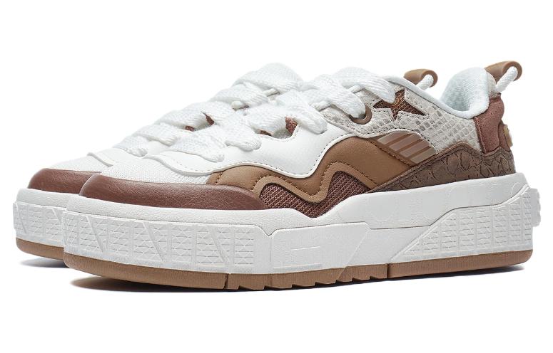 (WMNS) Li-Ning 001 Unblock 'White Brown' AGCT218-4