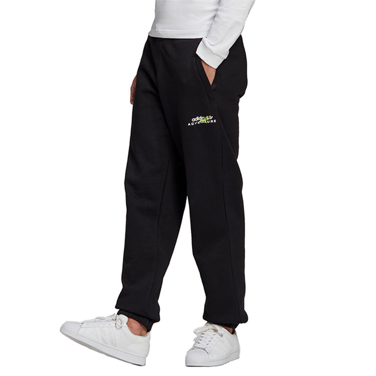 adidas originals Running Training Stay Warm Lacing Casual Sports Pants Black GN2334