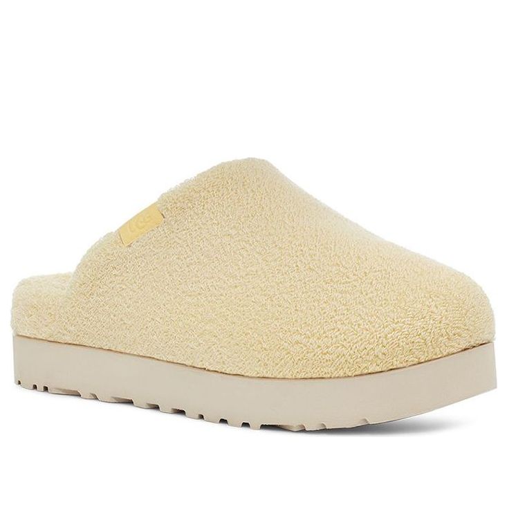 (WMNS) UGG Fuzz Sugar Terry Slide 'Banana Pudding' 1126386-BPDD