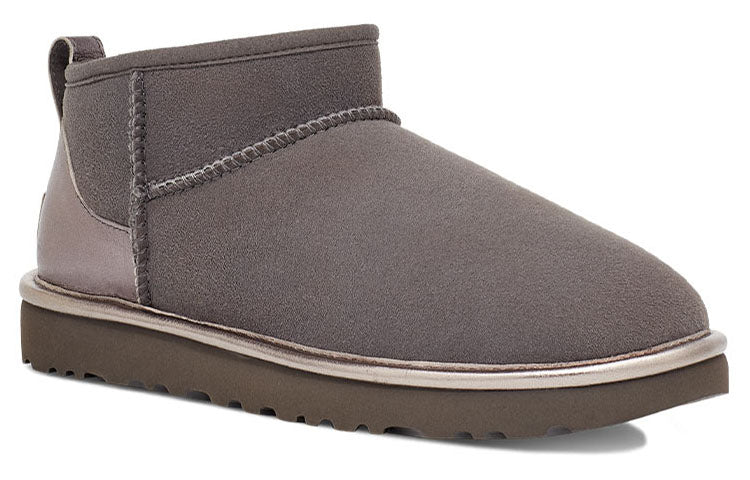 (WMNS) UGG Classic Ultra Mini Shine 'Charcoal' 1123634-CHRC