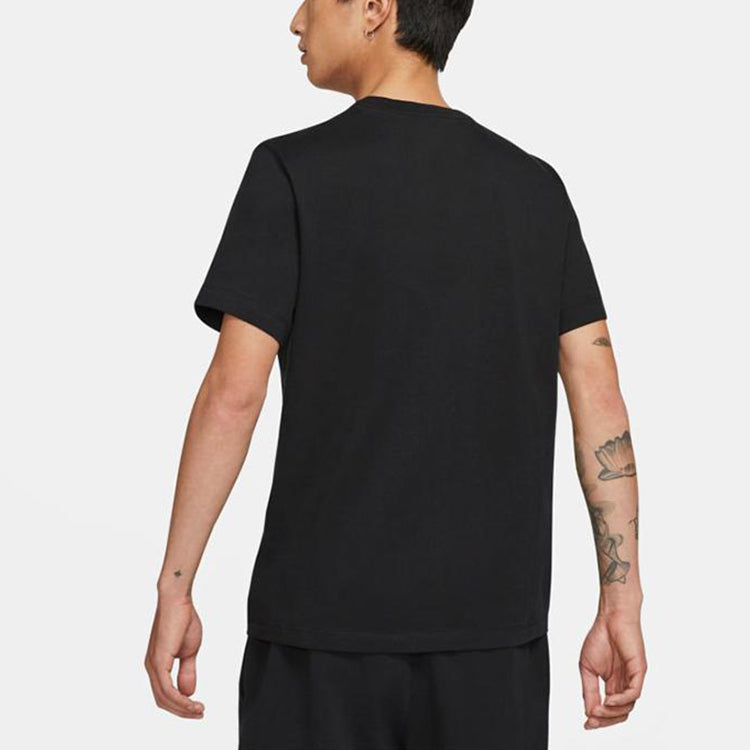 Air Jordan Burst Crack Basketball Sports Round Neck Short Sleeve T-Shirt Men's Black CV3419-010
