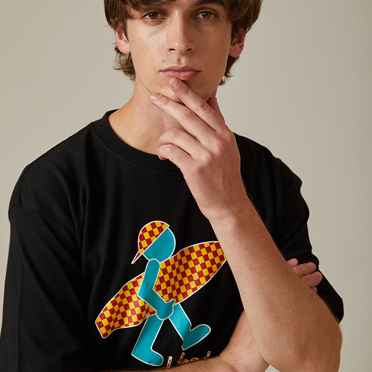 PJs Vigor Printing Cotton Short Sleeve Unisex Black 20SSTS1035-P