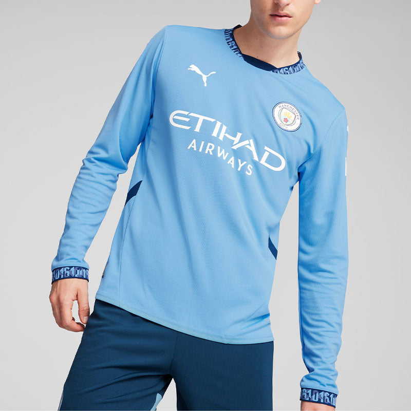 PUMA Manchester City 24/25 Home Long Sleeve Jersey 'Blue White' 775076-01
