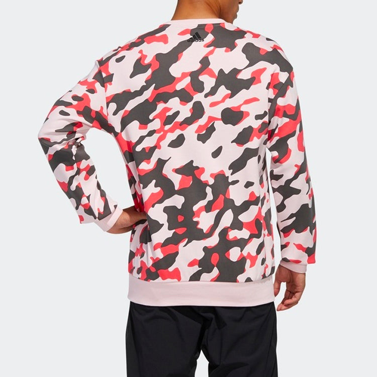 adidas U2 GFX CS LNG Printing Casual Sports Round Neck Pullover Camouflage FJ0185