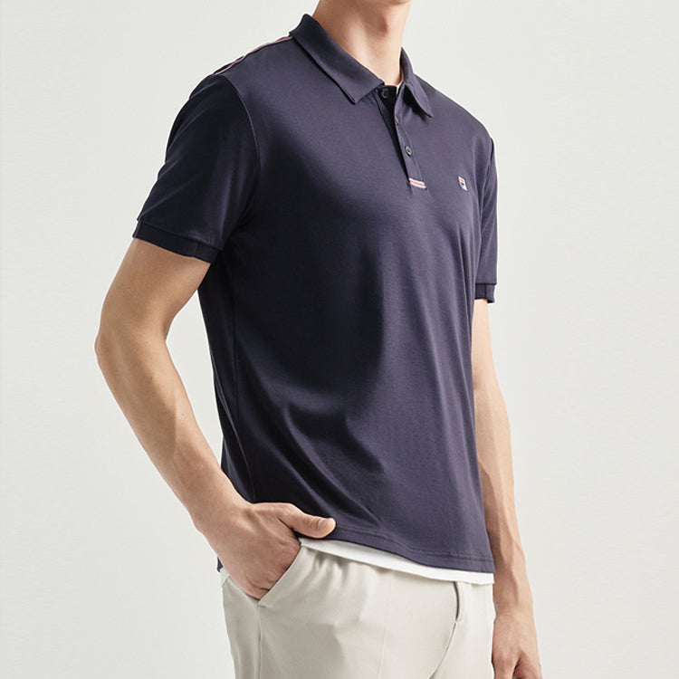 Men's FILA Short Sleeve Navy Blue Polo Shirt F11M031106F-NV