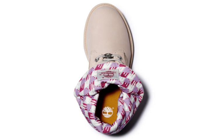 (WMNS) Timberland Roll Top Boots Basic 'Pale Pink with Plaid Print' A2MDW662
